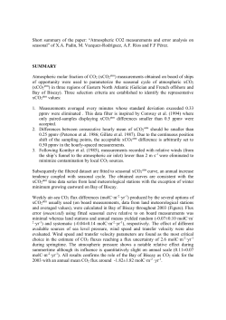 Short summary of the paper: &ldquo;Atmospheric CO2