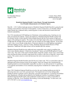 For Immediate Release - Hendricks Regional Health