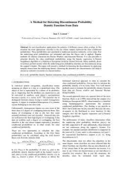 A Method for Detecting Discontinuous Probability Density Function
