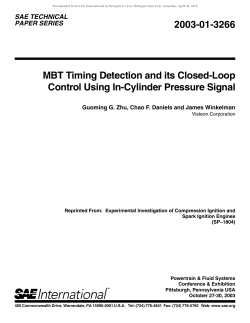 SAE Technical Paper - MSU College of Engineering