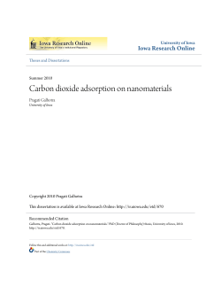 Carbon dioxide adsorption on nanomaterials