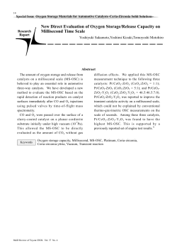 New Direct Evaluation of Oxygen Storage/Release Capacity on