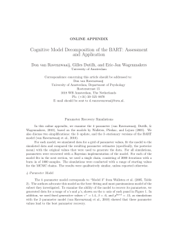 dummy text Cognitive Model Decomposition of the BART