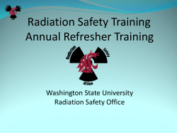 15) Annual Refresher Training.