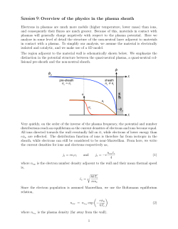 Overview of the Physics in the Plasma Sheath