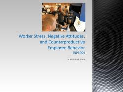 Negative Attitudes, Stress, and