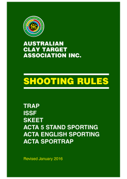 Shooting Rules Book - Australian Clay Target Association