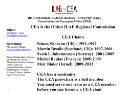 CEA Action Plan - International League Against Epilepsy