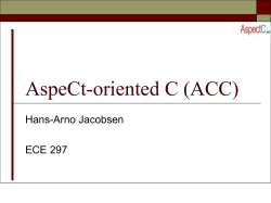 Building systems with aspects from ground up: a practitioners account