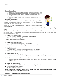 Science CLASS-VII - dav public school tigaon