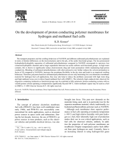 On the development of proton conducting polymer membranes for