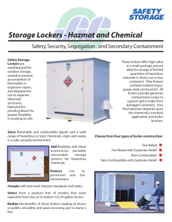 Storage Lockers - Hazmat and Chemical