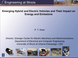 Emerging Hybrid and Electric Vehicles and Their Impact on Energy