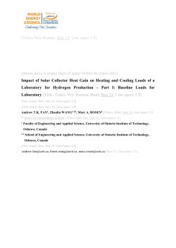 Title: Times New Roman, Bold, Size 14, Line space 1.5