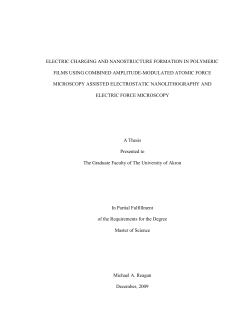 electric charging and nanostructure formation in