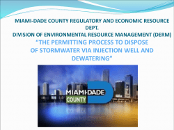 the permitting process to dispose of stormwatervia