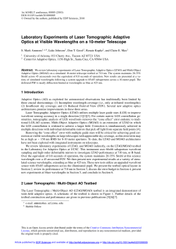Laboratory Experiments of Laser Tomographic Adaptive Optics at