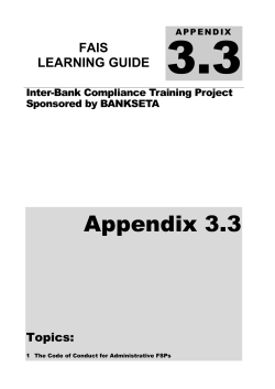 Code of conduct for administrative FSPs