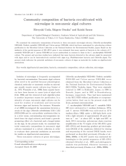 Community composition of bacteria co