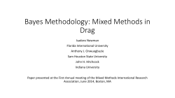 Connecting Bayesian Statistical Inference and Mixed Methods