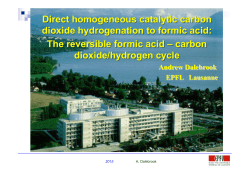 Direct homogeneous catalytic carbon dioxide hydrogenation to