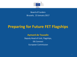 Preparing for Future FET Flagships - FLAG-ERA