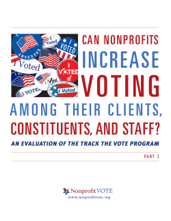 Part I - Nonprofit VOTE