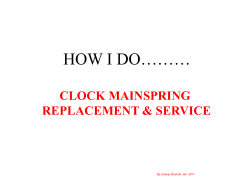 a. Enclosed mainsprings ( de