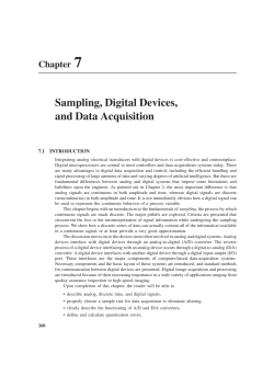 Sampling, Digital Devices, and Data Acquisition