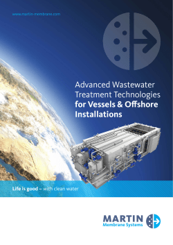 Advanced Wastewater Treatment Technologies for Vessels