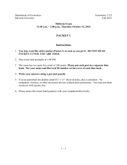 2014 Midterm - Harvard University