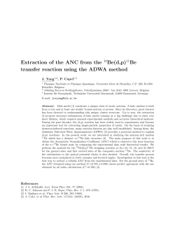 11Be transfer reaction using the ADWA method
