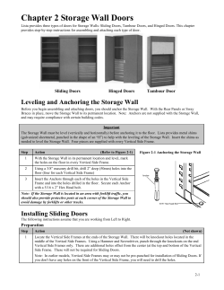 Chapter 2 Storage Wall Doors