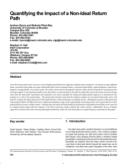 Quantifying the Impact of a Non-Ideal Return Path