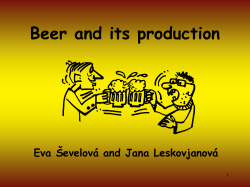 Beer and its production