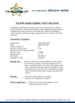 IlK-665 GREEN PIGMENT PASTE (RAl