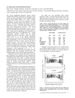 An Aquatic Ecosystem in Space