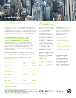 green building - Kruger Products