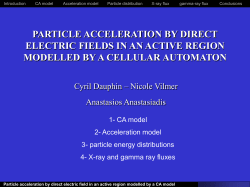 particle acceleration by direct electric fields in an active region