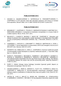 Publications 2005 - Universit&eacute; d`Angers