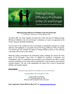 Making Energy Efficiency Profitable in the US and Europe
