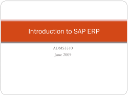 SAP Introduction