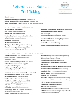 Human trafficking Bibliography