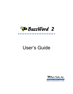 BuzzWord Quick Start Guide