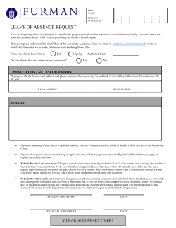 leave of absence request