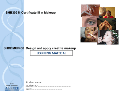 SHBBMUP006 Design and apply creative makeup SHB30215