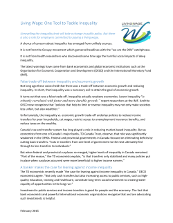 Living Wage: One Tool to Tackle Inequality