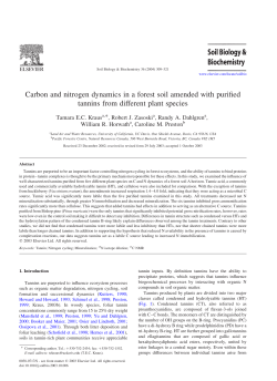 Carbon and nitrogen dynamics in a forest soil amended with purified