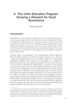 Growing a Demand for Good Governance - ANU Press