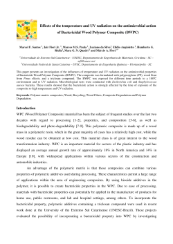 Effects of the temperature and UV radiation on the